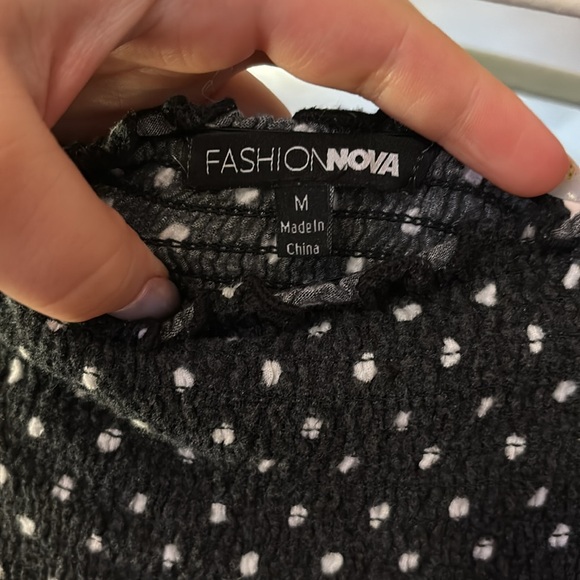 Fashion Nova Cropped Off The Shoulder Top - Picture 2 of 3